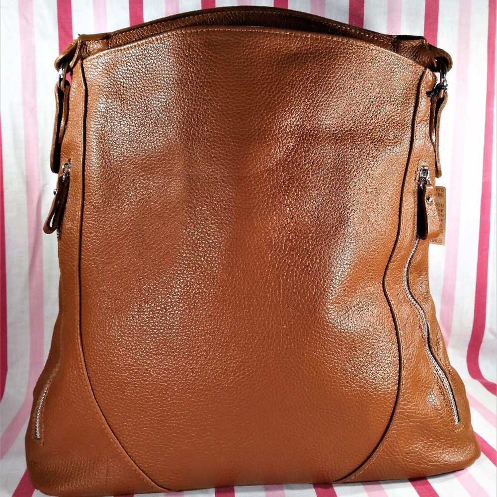 ✨ SOLD ✨ Gorgeous Markese Italian Leather Handle or Shoulder Bag NEW w/Tag! - Picture 3 of 16